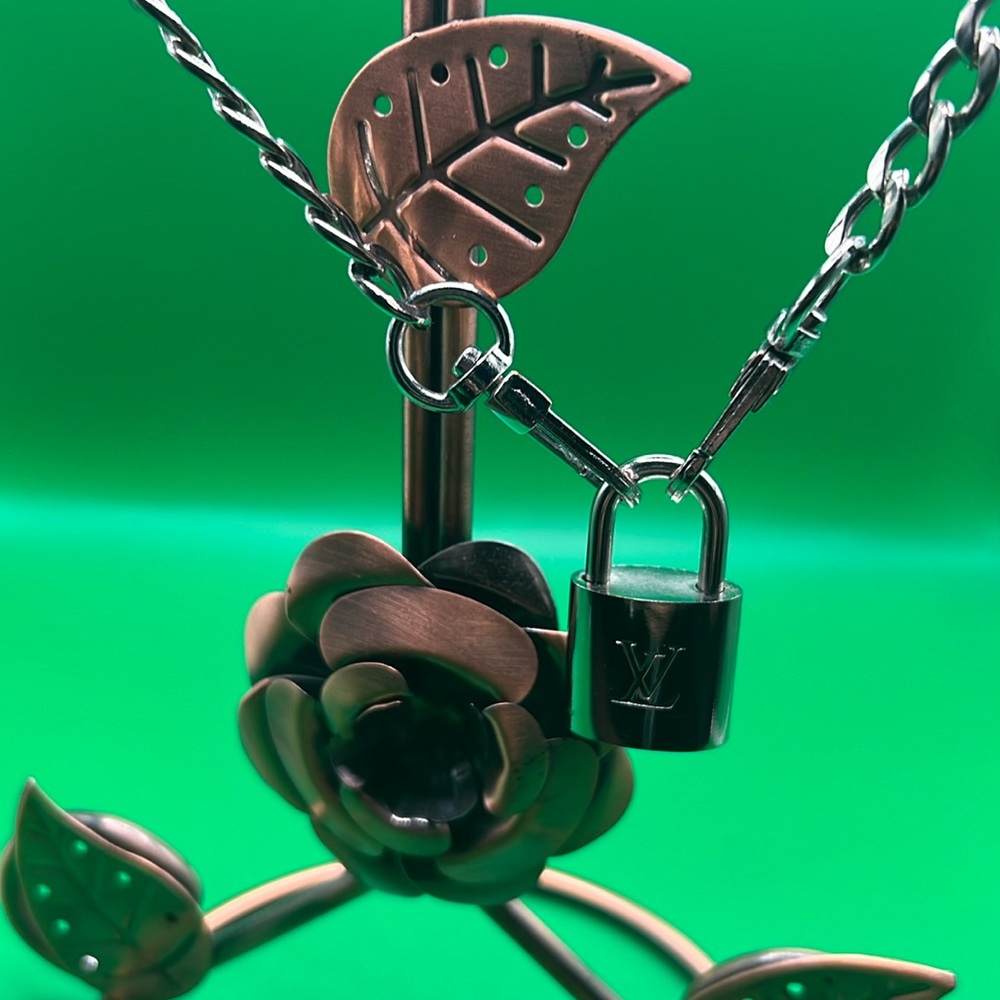 Louis Vuitton Silver Lock & Key